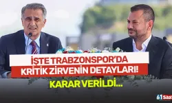 İşte Trabzonspor'da kritik zirvenin detayları! Karar verildi...