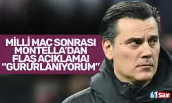 Milli maç sonrası Montella'dan flaş yorum! "Gururlanıyorum..."