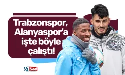 Trabzonspor, Alanyaspor'a işte böyle çalıştı!