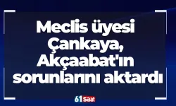 Meclis üyesi Çankaya, Akçaabat'ın sorunlarını aktardı