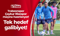 Trabzonspor Çaykur Rizespor maçına hazırlanıyor