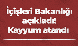 İçişleri Bakanlığı açıkladı! Kayyum atandı