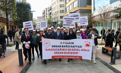 Trabzon'da organ bağışı için farkındalık yürüyüşü gerçekleştirildi