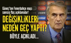 Şenol Güneş, Fenerbahçe maçında neden geç oyuncu değiştirdiğini açıkladı...