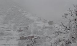 Artvin’in Yusufeli ilçesinde kar nedeniyle eğitime bir gün ara verildi