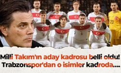 Milli Takım'ın aday kadrosu belli oldu! Trabzonspor'dan o isimler kadroda….