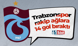 Trabzonspor rakip ağlara 14 gol bıraktı!