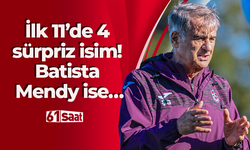 Trabzonspor’da ilk 11’de 4 sürpriz isim! Batista Mendy ise…