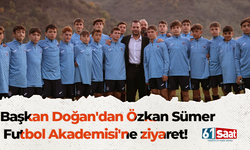 Başkan Ertuğrul Doğan'dan Özkan Sümer Futbol Akademisi'ne ziyaret