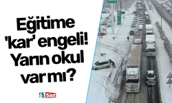 Eğitime 'kar' engeli! Yarın okul var mı?