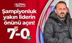 Şampiyonluk yakın liderin önünü açın! Sebat Gençlik Spor gol oldu yağdı