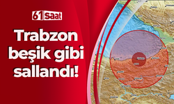 Trabzon beşik gibi sallandı! Korkutan deprem