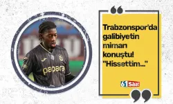 Trabzonspor'da galibiyetin mimarı konuştu! "Hissettim..."