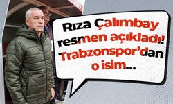 Rıza Çalımbay resmen açıkladı! Trabzonspor’dan o isim…