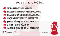 Politik Güğüm - 7 Aralık 2024