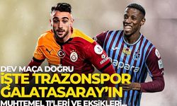 Galatasaray - Trabzonspor I Muhtemel 11'ler