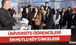 Üniversite öğrencileri, Trabzon'un En Mutlu Köyünü inceledi