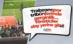 Trabzonspor tribünlerinde gerginlik… Yöneticiler olay yerine gitti!