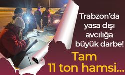 Trabzon’da yasa dışı avcılığa büyük darbe! Tam 11 ton hamsi…