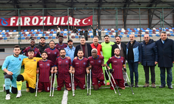 Trabzon Büyükşehir Belediyesi ampute futbol takımı, şampiyon Şahinbey’i devirerek galip geldi