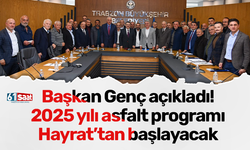 Başkan Genç açıkladı! 2025 yılı asfalt programı Hayrat’tan başlayacak