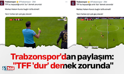 Trabzonspor'dan sert paylaşım!