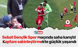 Sebat Gençlik Spor maçında saha karıştı! Kaptanı sakinleştirmekte güçlük yaşandı