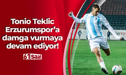 Tonio Teklic Erzurumspor'a damga vurmaya devam ediyor