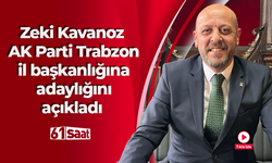 Zeki Kavanoz AK Parti Trabzon il başkanlığına adaylığını açıkladı! Basın toplantısında ilginç karşılama!