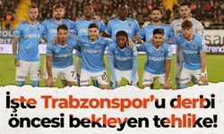 İşte Trabzonspor’u derbi öncesi bekleyen tehlike!