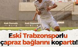 Eski Trabzonsporlu çapraz bağlarını koparttı!