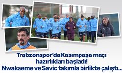 Trabzonspor’da Kasımpaşa maçı hazırlıkları başladı! Nwakaeme ve Savic takımla birlikte çalıştı…