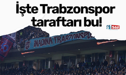 İşte Trabzonspor taraftarı bu!