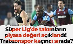 Süper Lig’de takımların piyasa değeri açıklandı! Trabzonspor kaçıncı sırada?