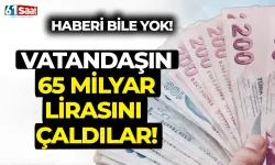 Vatandaşın 65 milyar lirasını adeta gasp ettiler!