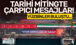 Tarihi mitingte tarihi mesaj! Yüzbinler toplandı...