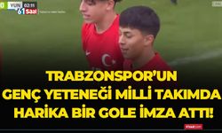 Trabzonspor’un genç yeteneği milli takımda harika bir gole imza attı!