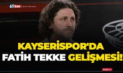 Kayserispor'da Fatih Tekke gelişmesi!