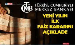 Merkez Bankası, yeni yılın ilk faiz kararını açıkladı!