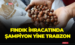 Fındık ihracatında şampiyon yine Trabzon!