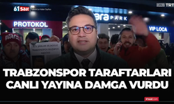 Trabzonspor taraftarları canlı yayına damga vurdu