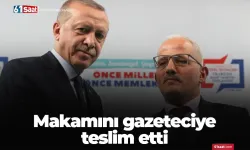 Makamını gazeteciye teslim etti