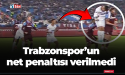 Trabzonspor'un net penaltısı verilmedi