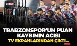 Trabzonspor’da puan kaybının acısı TV ekranlarından çıktı