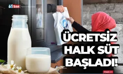 Trabzon'da ücretsiz Halk Süt başladı