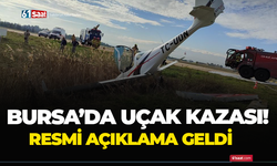 Bursa'da uçak kazası!