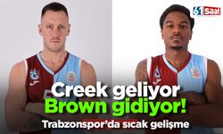 Trabzonspor Basketbol’da flaş gelişme! Creek geliyor Brown gidiyor