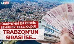 Türkiye'nin en zengin şehirleri listesi güncellendi! Trabzon'un sırası ise...