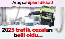 Araç sahipleri dikkat! 2025 trafik cezaları belli oldu…