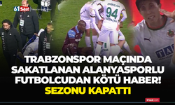 Trabzonspor maçı sonrası genç futbolcuya kötü haber! Sezonu kapattı